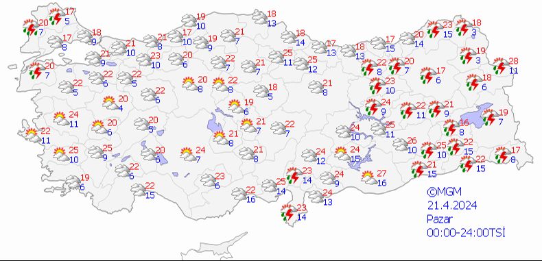 Meteoroloji'den sağanak ve fırtına uyarısı! Harita ile il il açıkladı Meteoroloji'den sağanak ve fırtına uyarısı! Harita ile il il açıkladı - 1. Resim