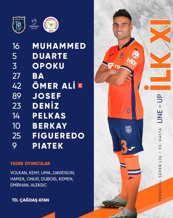 Süper Lig'de 33.hafta: Başakşehir 2-0 Rizespor Süper Lig'de 33.hafta: Başakşehir-Rizespor | Canlı anlatım blog - 2. Resim