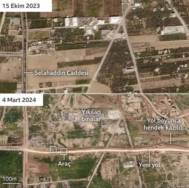 İsrail'den Gazze'yi ortadan b&ouml;len koridora yeni saldırı - 2. Resim