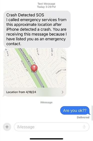 Apple'ın çarpışma özelliği hayat kurtarmaya devam ediyor! - 1. Resim