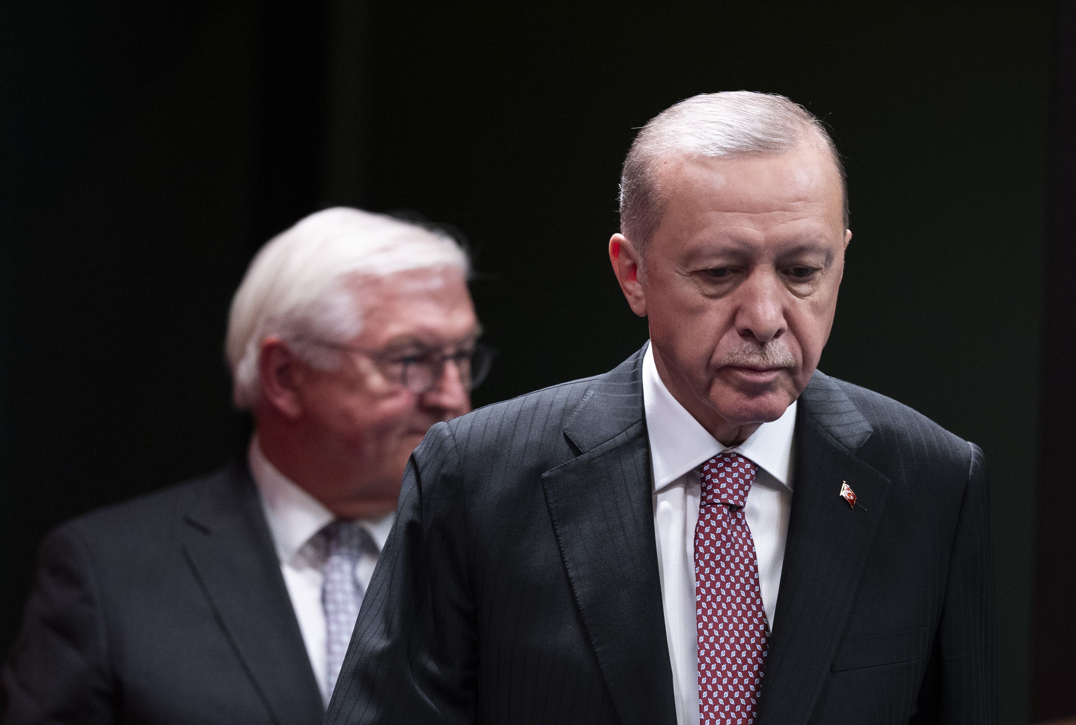 Erdoğan ve Steinmeier'den ortak açıklama: 'Ticarette hedef 60 milyar dolar, savunmada engeller aşılmalı' - 6. Resim