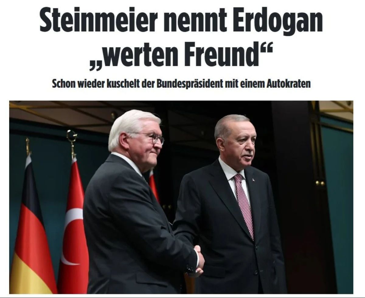 Alman basınının Erdoğan rahatsızlığı... Steinmeier'in Cumhurbaşkanı Erdoğan'a  Alman basınının Erdoğan rahatsızlığı... Steinmeier'in Cumhurbaşkanı Erdoğan'a