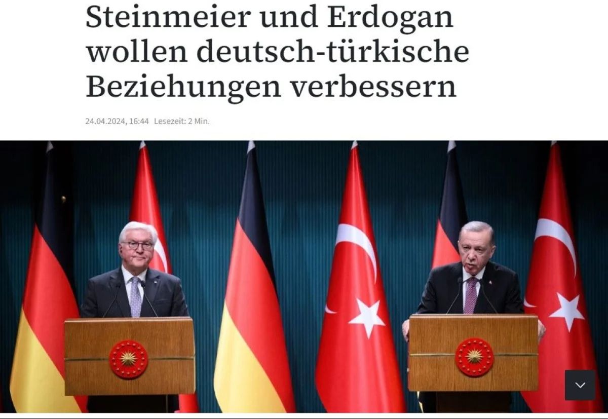 Alman basınının Erdoğan rahatsızlığı... Steinmeier'in Cumhurbaşkanı Erdoğan'a  Alman basınının Erdoğan rahatsızlığı... Steinmeier'in Cumhurbaşkanı Erdoğan'a