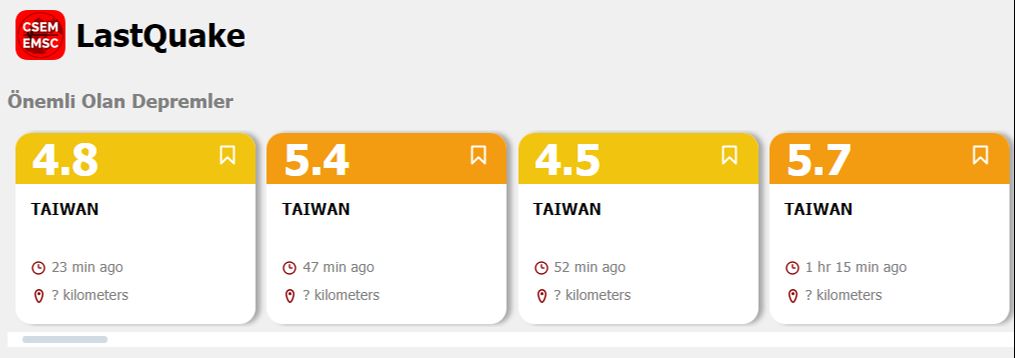 Beşik gibi sallanıyor! Tayvan'da bir büyük deprem daha - 2. Resim