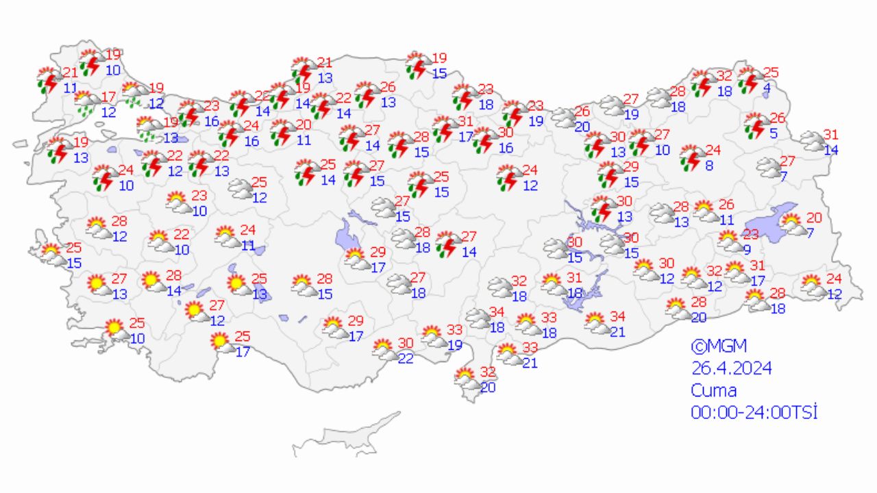 İstanbul, Ankara, Antalya ve birçok ilde sağanak uyarısı verildi İstanbul, Ankara, Antalya ve birçok ilde sağanak uyarısı verildi - 1. Resim