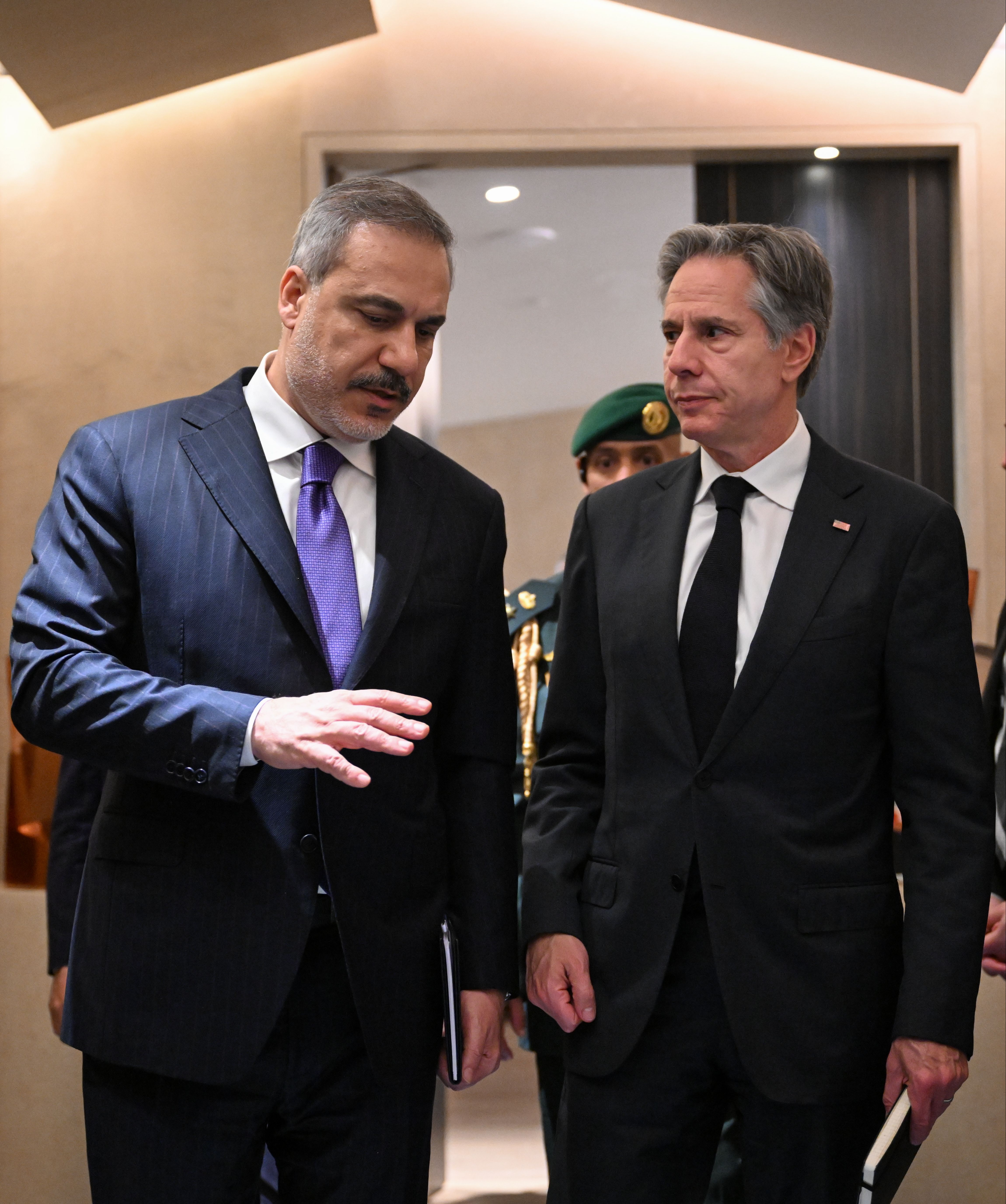 Dışişleri Bakanı Hakan Fidan ile ABD Dışişleri Bakanı Antony Blinken, Riyad'ta bir araya geldi. - 1. Resim