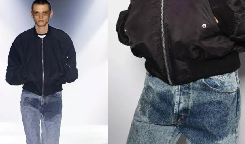 Yeni moda ‘idrar lekeli pantolon!’ Yok satıyor, fiyatıyla dudak uçuklatıyor - 1. Resim