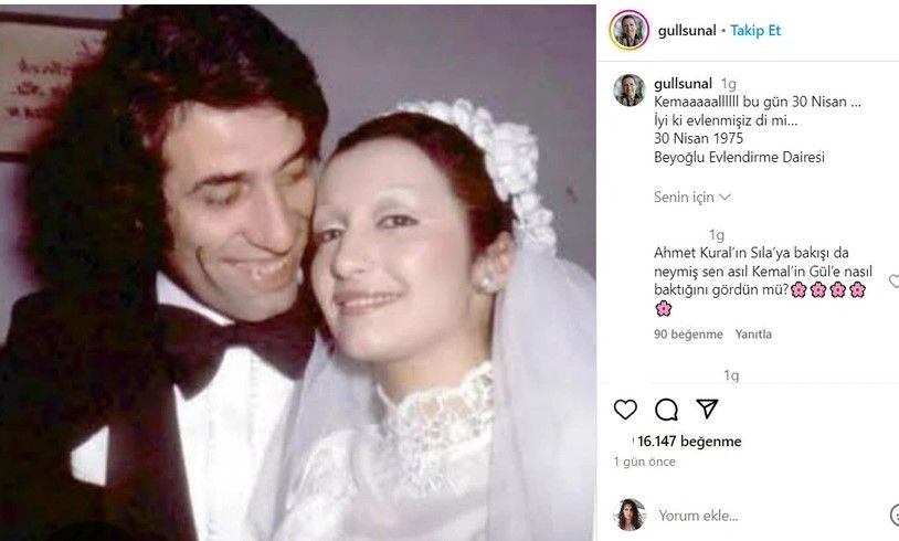 Gül Sunal'dan duygulandıran paylaşım: İyi ki evlenmişiz değil mi Kemal... Gül Sunal'dan duygulandıran paylaşım: İyi ki evlenmişiz değil mi Kemal... - 3. Resim