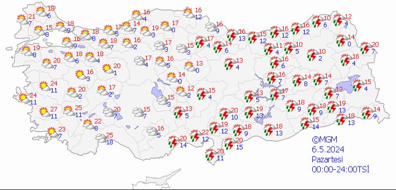 Meteoroloji'den son dakika yağış uyarısı! 15 kent için 'sarı alarm' Meteoroloji'den son dakika yağış uyarısı! 15 kent için 'sarı alarm' - 4. Resim