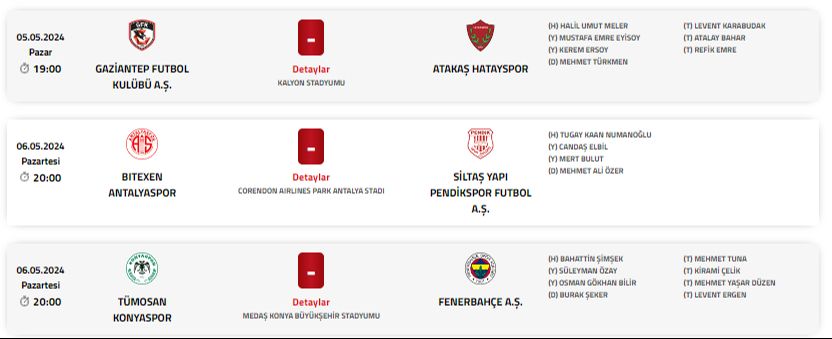 TFF açıkladı! Süper Lig'de 35.haftanın hakemleri belli oldu - 2. Resim