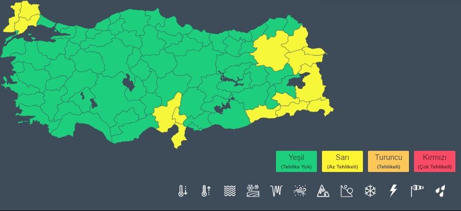 Bu kentlerde yaşayanlar dikkat! Meteoroloji'den gök gürültülü sağanak uyarısı - 1. Resim