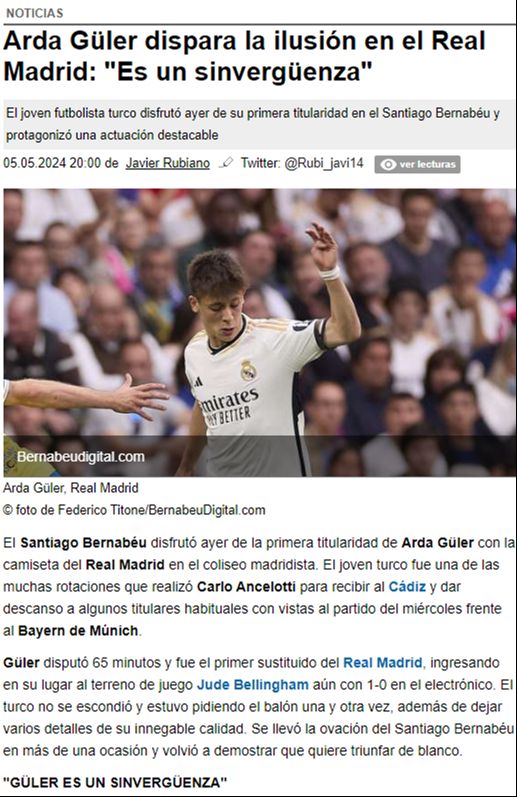 Arda Güler hakkında flaş sözler: 