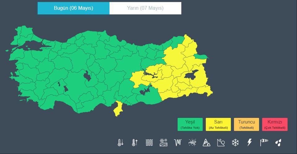 Meteoroloji'den 18 kent için sarı kodlu uyarı! Gök gürültülü sağanak bekleniyor Meteoroloji'den 18 kent için sarı kodlu uyarı! Gök gürültülü sağanak bekleniyor - 1. Resim