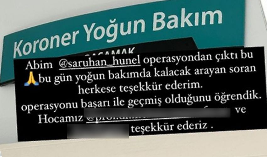 Oyuncu Saruhan Hünel ameliyata alındı! Kardeşi herkesten dua istedi - 2. Resim