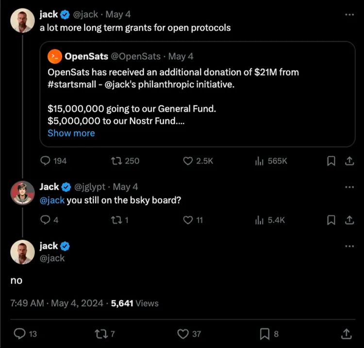 Twitter'ın kurucusu Jack Dorsey yeni kurduğu Blusky şirketinden ayrıldı! - 1. Resim