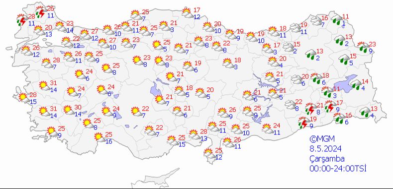 Meteoroloji son tahminini açıkladı! Sağanak cuma günü dönüyor Meteoroloji son tahminini açıkladı! Sağanak cuma günü dönüyor - 1. Resim