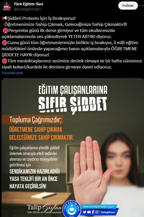 Eğitim sendikalarına bağlı öğretmenler yarın (10 Mayıs) grev yapacak ve derslere girmeyecek - 2. Resim