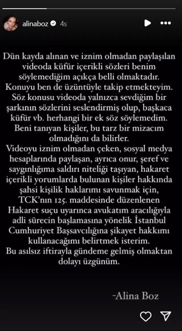Galatasaraylılar çılgına döndü! Alina Boz'dan açıklama geldi: Ben sadece şarkıya eşlik ettim Galatasaraylılar çılgına döndü! Alina Boz'dan açıklama geldi: Ben sadece şarkıya eşlik ettim - 1. Resim