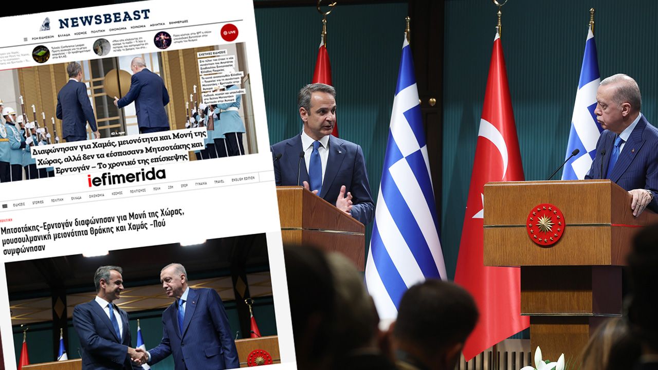 Erdoğan-Miçotakis görüşmesi Yunan basınında: Pozitif gündeme yeni diken: &#039;Hamas&#039;