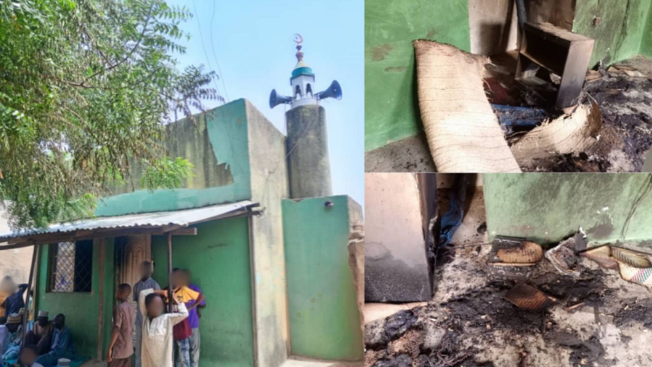 Nijerya&#039;da alçak saldırı... Camii&#039;nin kapısını kilitleyip ateşe verdi!