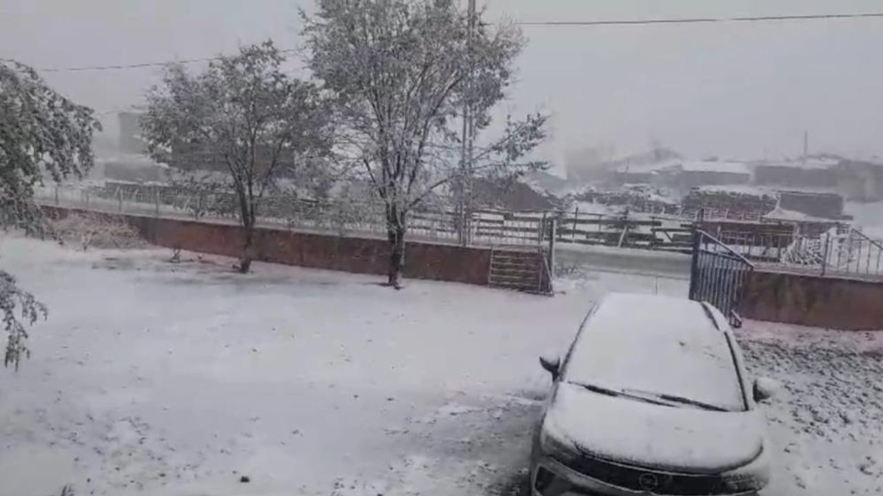 Erzurum&#039;da kar yağışı etkisini sürdürüyor