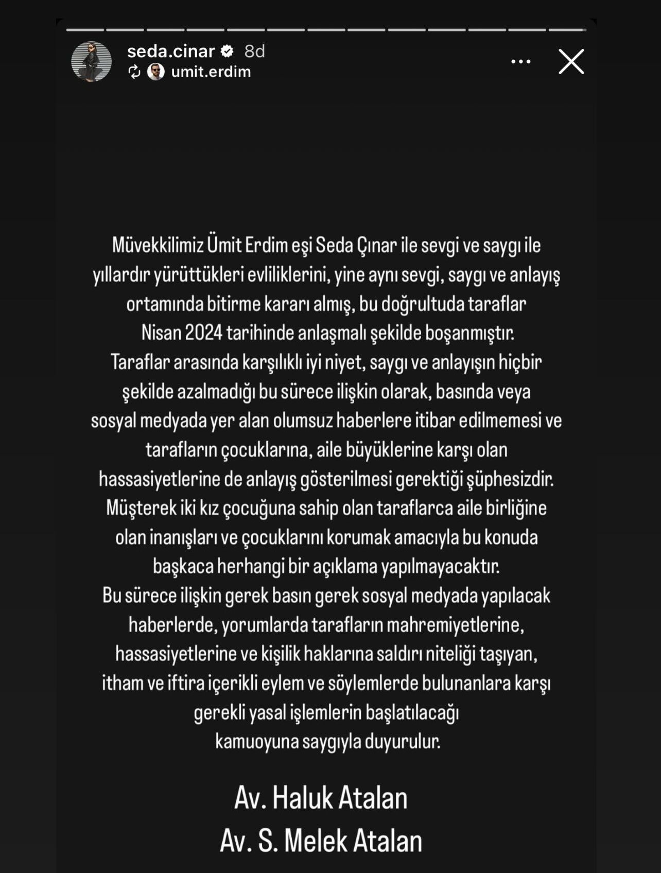 İddialar doğru çıktı: Ümit Erdim ile Seda Erdim sessiz sedasız boşanmış! İşte ilk açıklama İddialar doğru çıktı: Ümit Erdim ile Seda Erdim sessiz sedasız boşanmış! İşte ilk açıklama - 3. Resim
