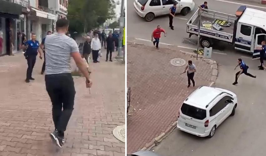 Adana’da dehşet dakikaları! Zabıtaya bıçakla saldırdı, o anlar kamerada Adana’da dehşet dakikaları! Zabıtaya bıçakla saldırdı, o anlar kamerada - 3. Resim