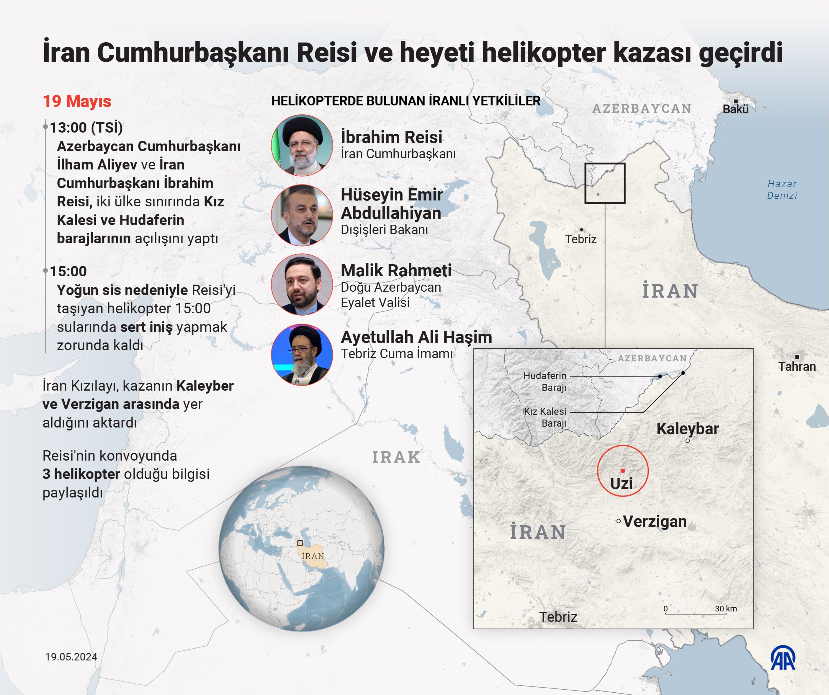 Reisi dahil beraberindeki heyetten kurtulan yok! İşte enkazdan en net görüntü İran Cumhurbaşkanı Reisi'yi taşıyan helikopter kaza yaptı! Ordu harekete geçti, seferberlik başladı - 2. Resim