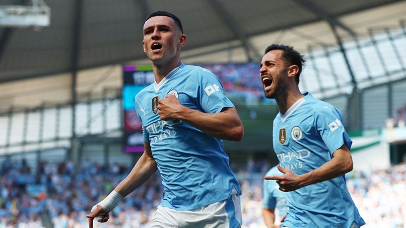 Premier Lig'de şampiyon Manchester City! Guardiola üst üste 4.kez kazandı Premier Lig'de şampiyon Manchester City! Guardiola üst üste 4.kez kazandı - 1. Resim