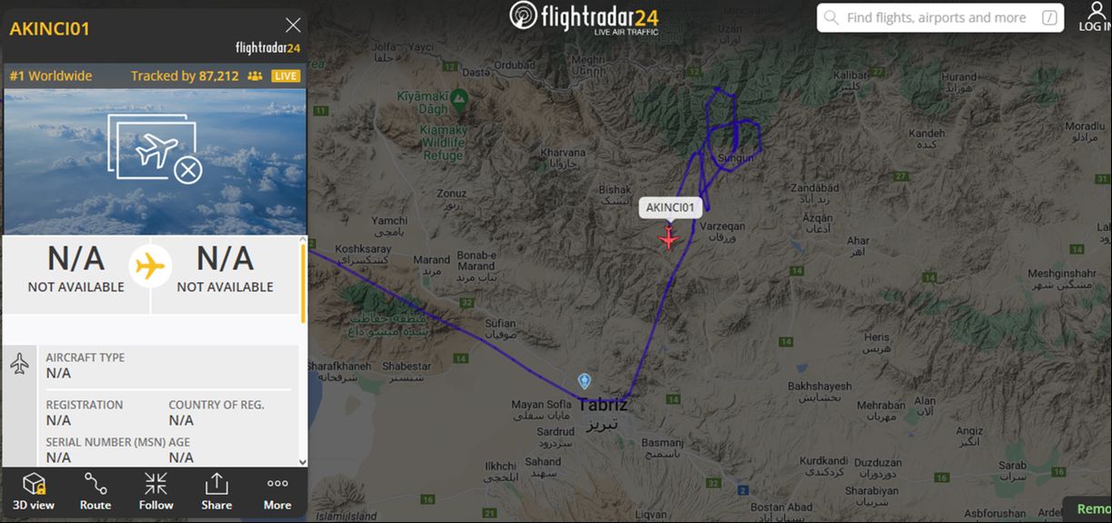 Düşen helikopteri Bayraktar İHA buldu! Koordinatları Akıncı verdi Türkiye İran'da arama çalışmalarına destek oluyor! Reisi için gözler Akıncı İHA'da - 2. Resim