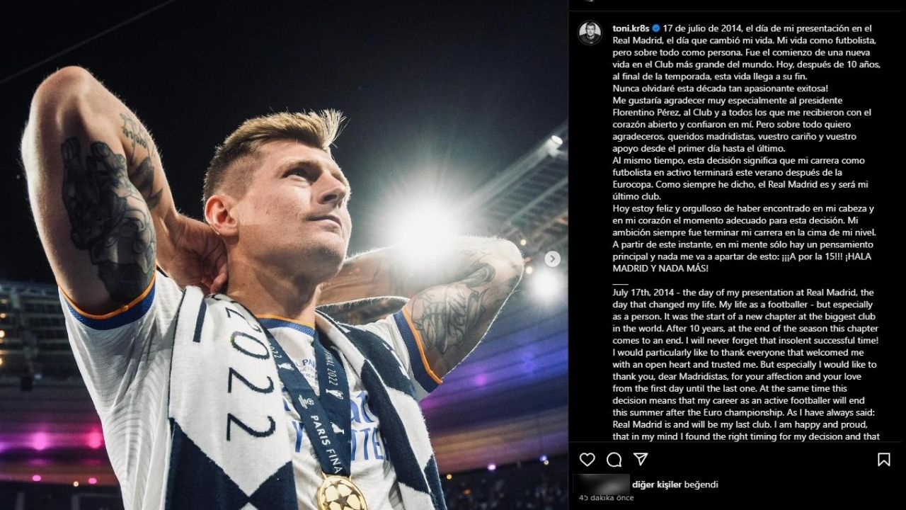 34 yaşında olan Toni Kroos futbolu bırakıyor - 1. Resim
