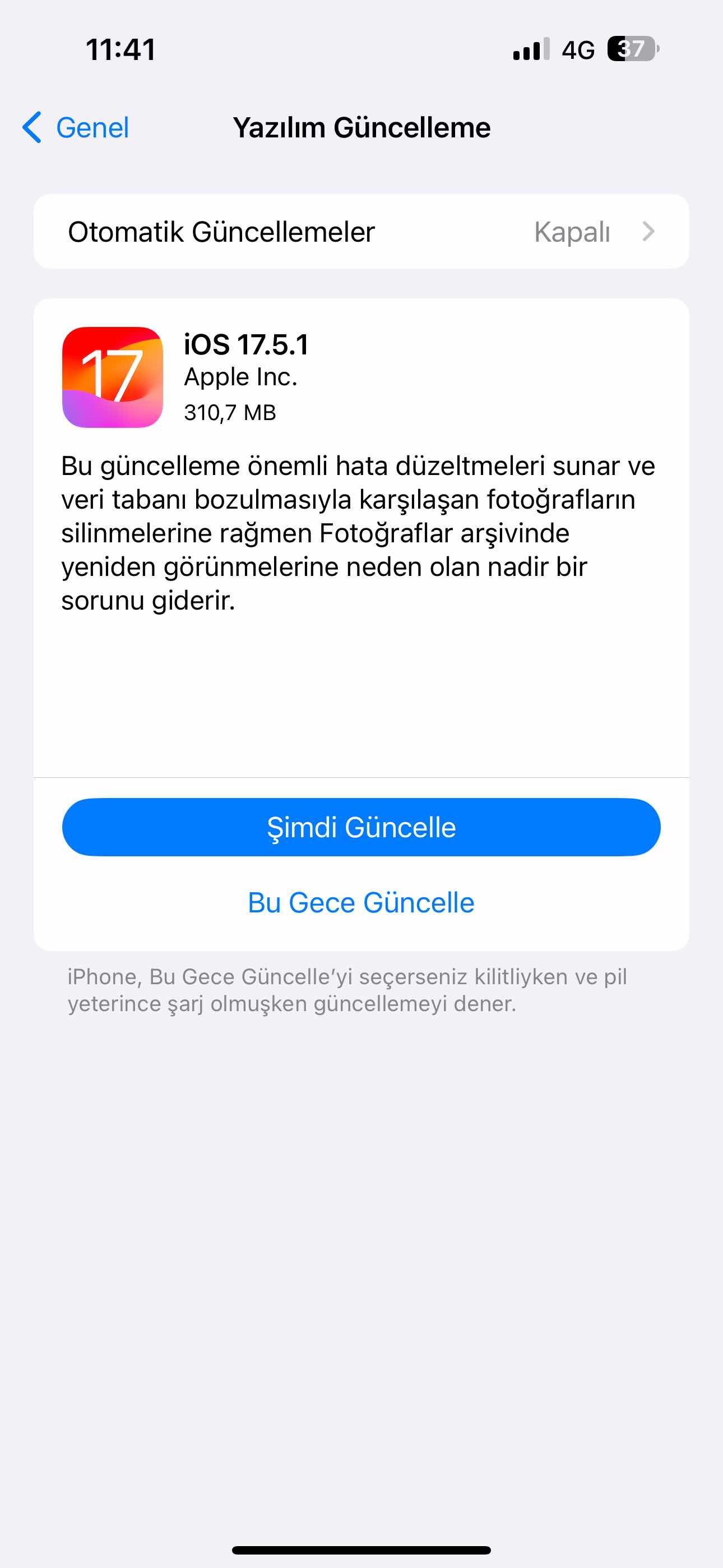 Apple, tekrar görünen fotoğraflar hatasını düzelten iOS 17.5.1 güncellemesini yayınladı! Apple, tekrar görünen fotoğraflar hatasını düzelten iOS 17.5.1 güncellemesini yayınladı! - 1. Resim