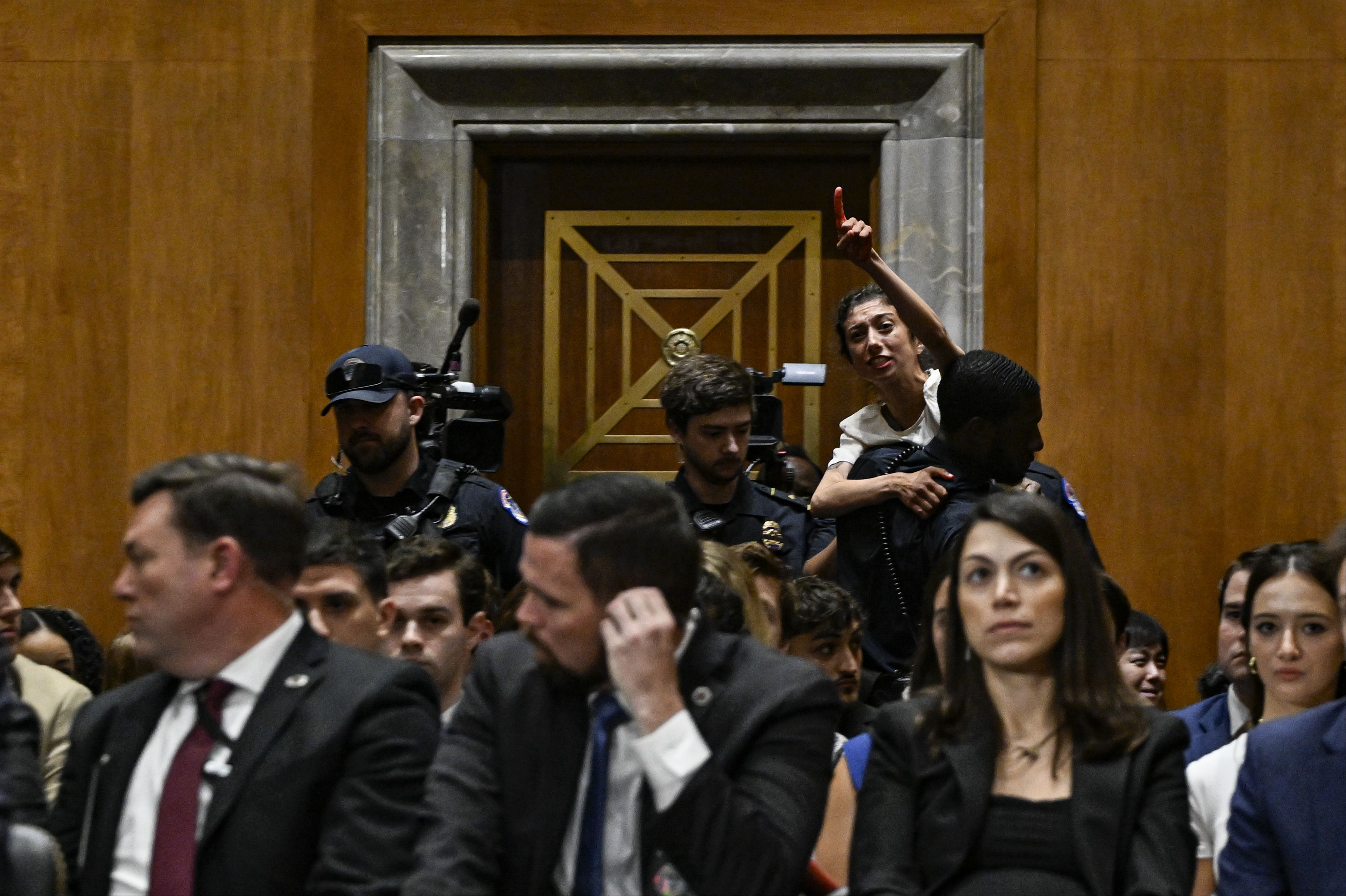 Blinken'i İsrail'i desteklediğine pişman etti! Canlı yayında haykırdı: Gazze kasabı - 3. Resim