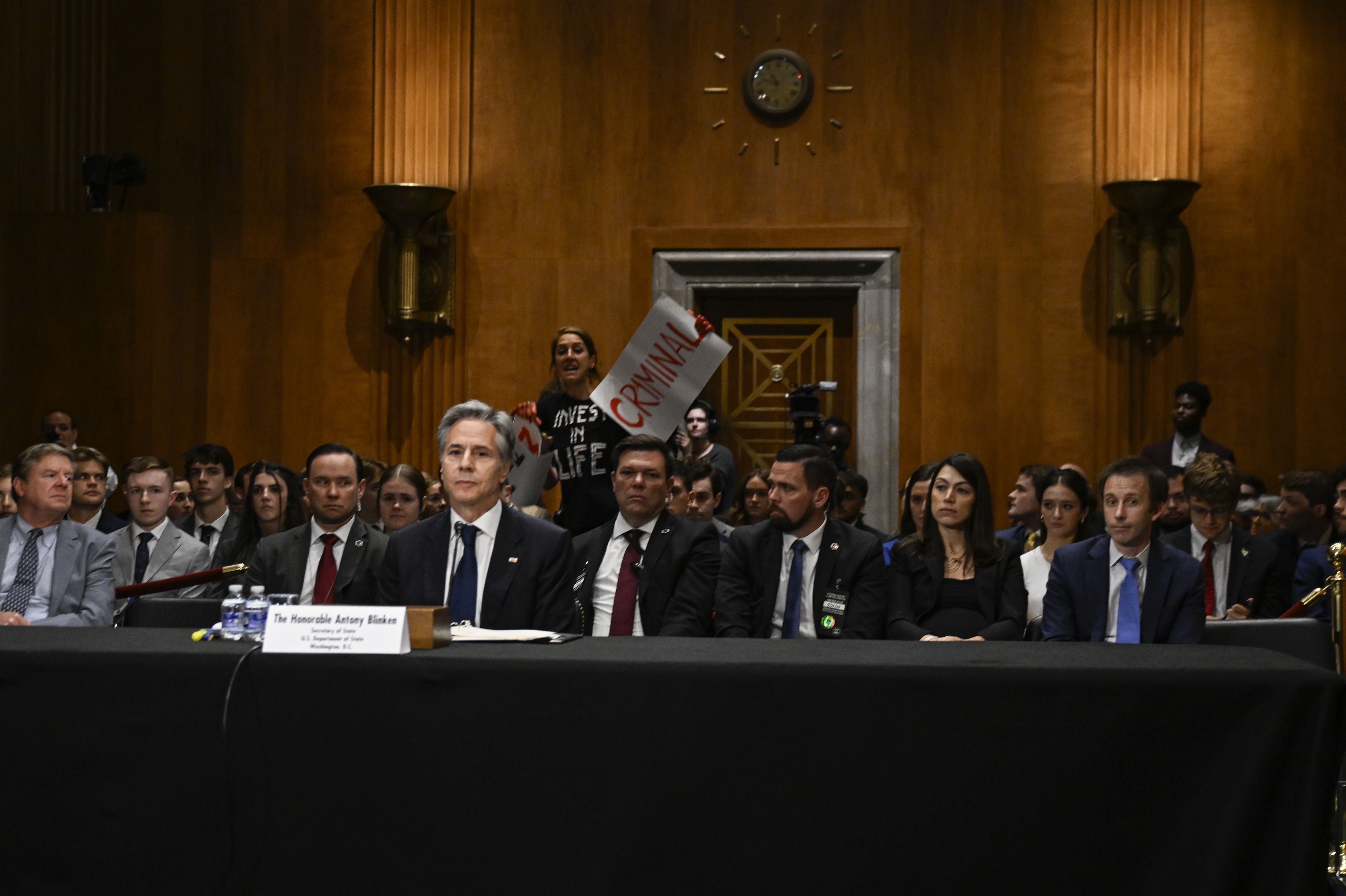 Blinken'i İsrail'i desteklediğine pişman etti! Canlı yayında haykırdı: Gazze kasabı - 2. Resim