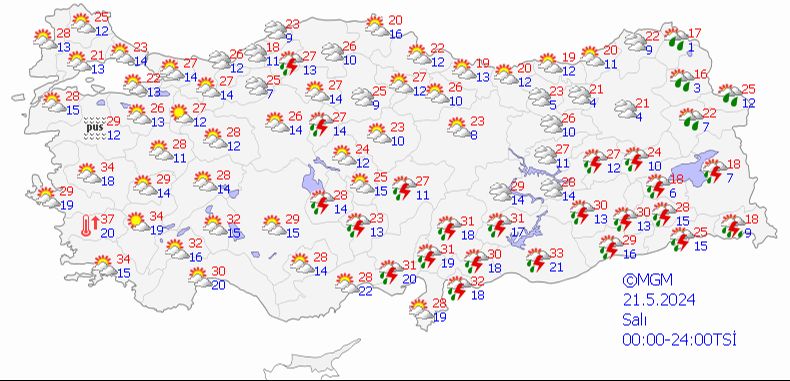 Meteoroloji'den 5 kente 'sarı' kodlu uyarı! Kuvvetli sağanak ve toz taşınımı bekleniyor - 1. Resim