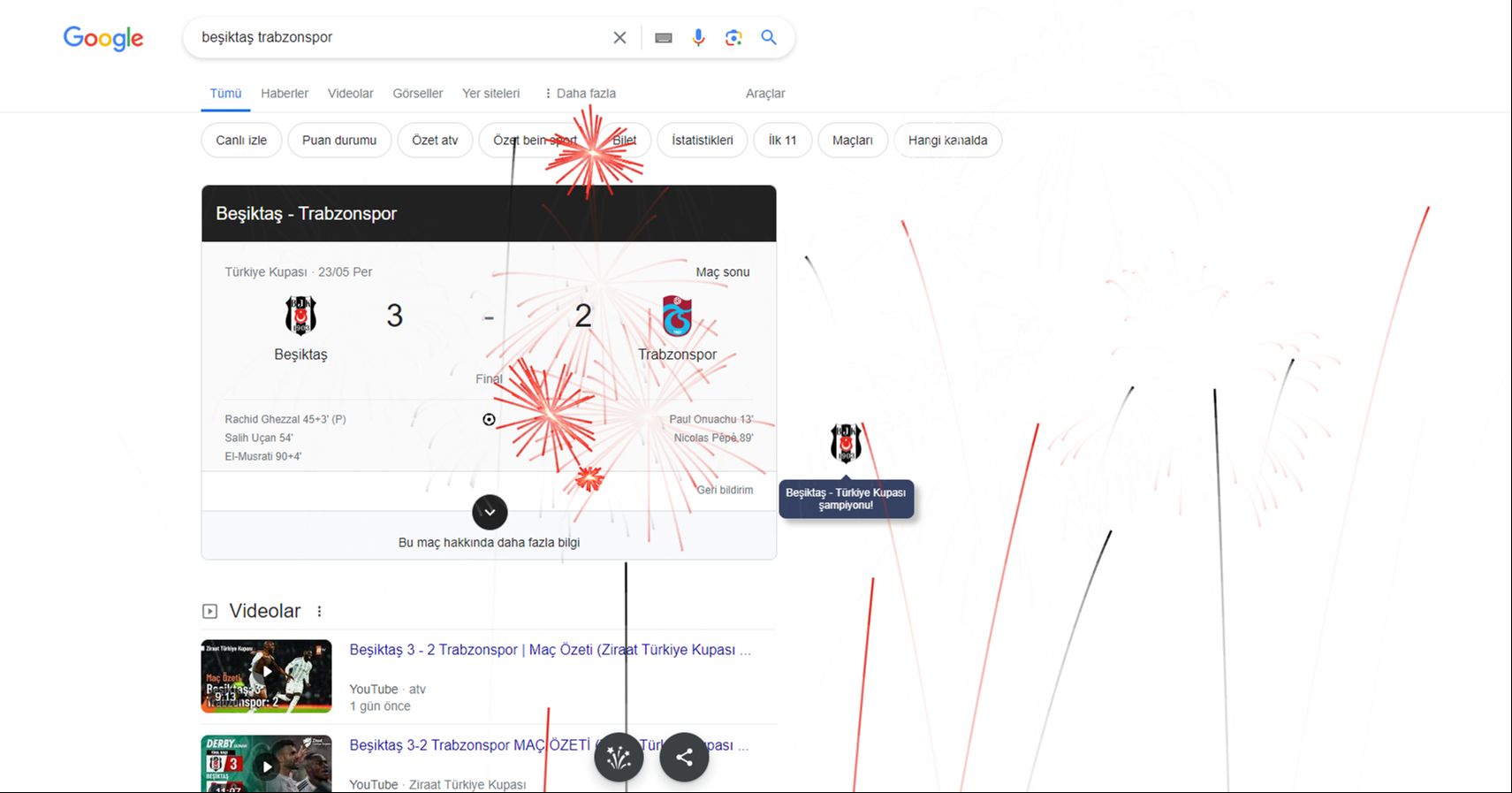 Google'dan Ziraat Türkiye Kupası için özel kutlama hazırlandı! - 1. Resim