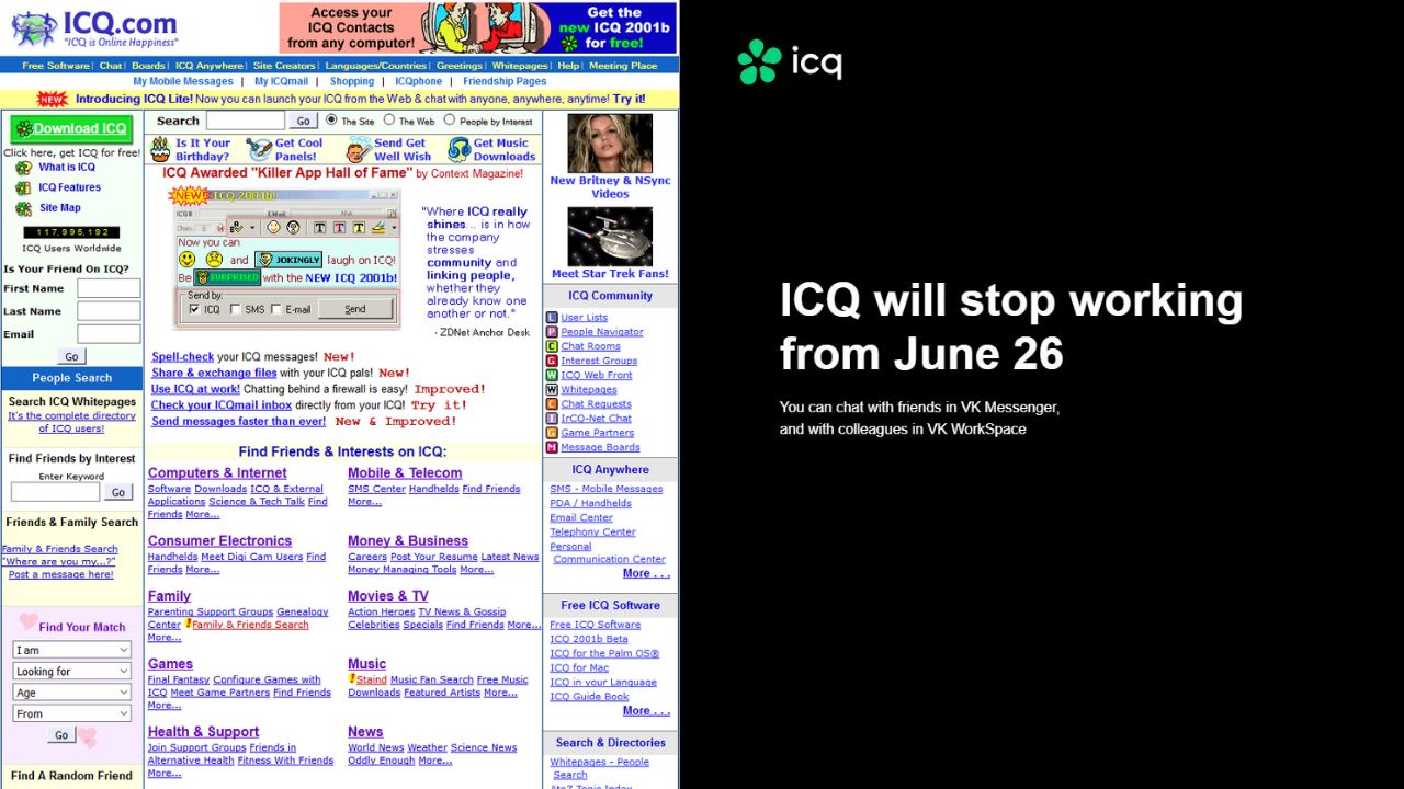 ICQ Kapısına kilit vuruyor! Efsane mesajlaşma uygulaması 26 Haziran'da kapanıyor ICQ Kapısına kilit vuruyor! Efsane mesajlaşma uygulaması 26 Haziran'da kapanıyor - 2. Resim