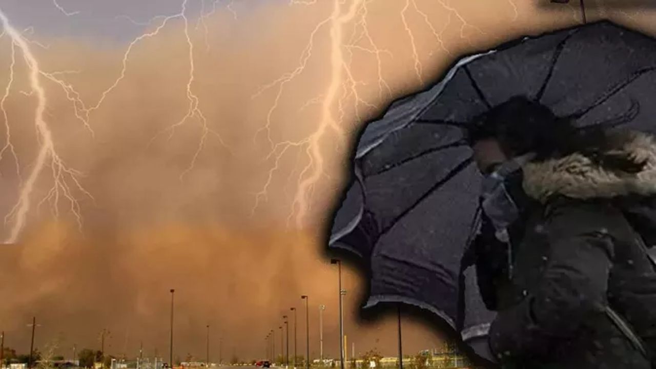 Sağanak, fırtına, toz taşınımı... Meteoroloji&#039;den 11 ilde kritik alarm