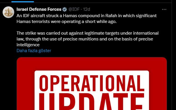 İsrail Refah'ta 100 bin Filistinlinin sığındığı &ccedil;adır kenti vurdu - 3. Resim