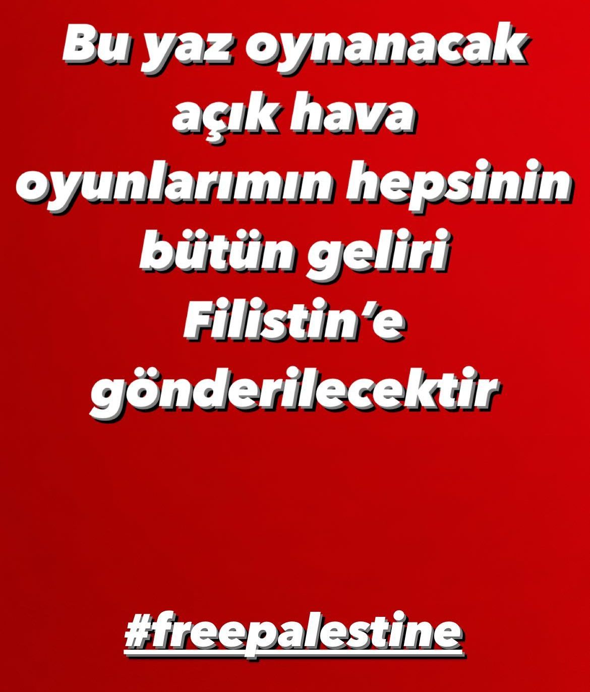 Doğu Demirkol'dan anlamlı destek: Gösteri gelirlerini Filistin’e bağışlayacak - 1. Resim