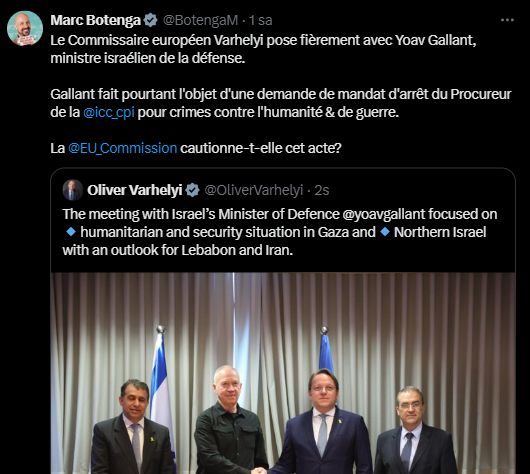 Avrupa katliamına g&ouml;z yumdu! AB yetkilisi Gazze faili İsrailli Bakan ile g&ouml;r&uuml;şt&uuml; - 1. Resim