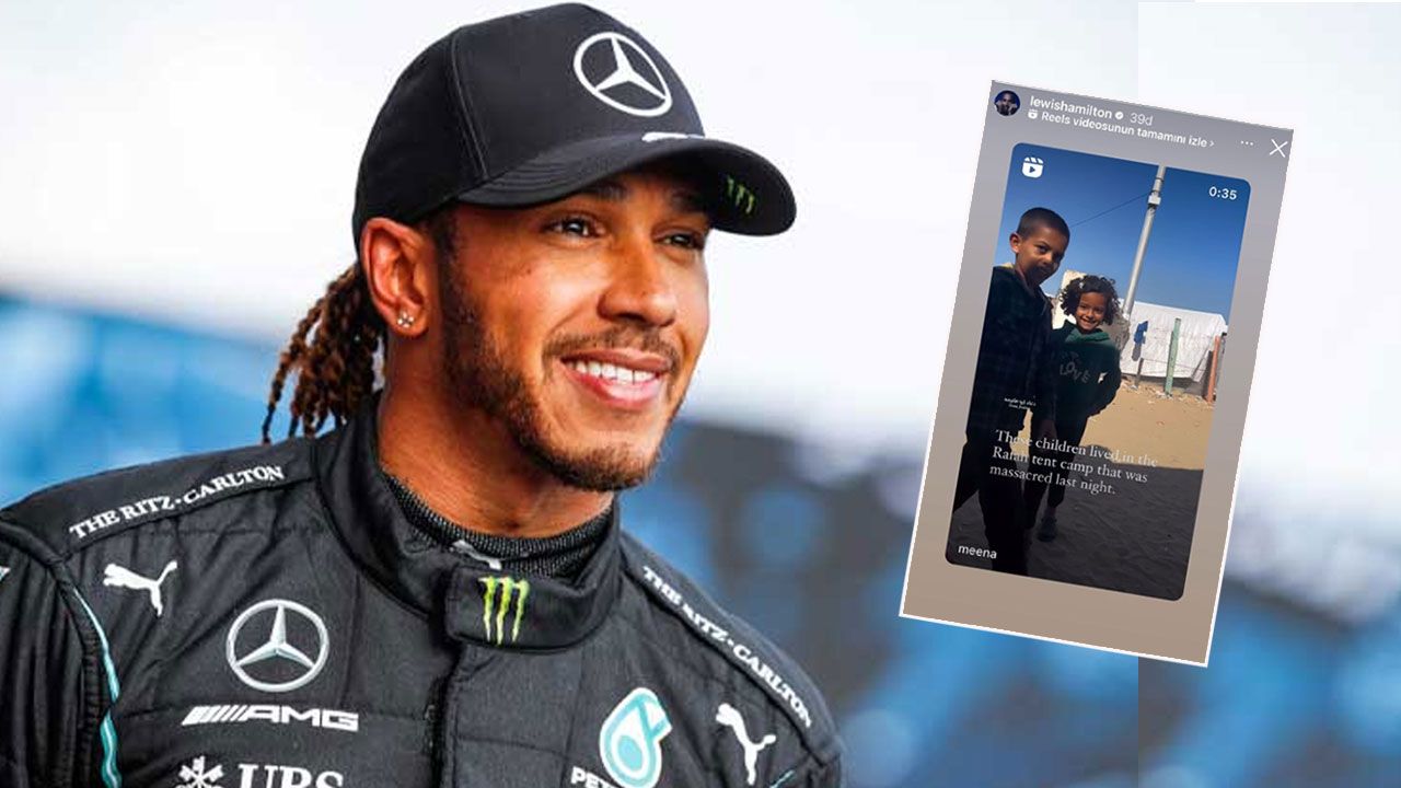 Formula 1 pilotu Lewis Hamilton&#039;dan &#039;Gazze&#039; paylaşımı: Yeter artık!