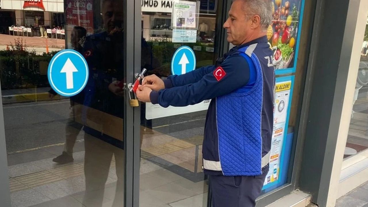 Ünlü zincir marketin şubesi mühürlendi