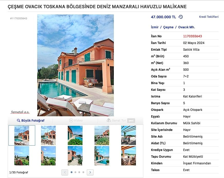 Oda TV sahibi Soner Yalçın'ın ultra lüks villası satışta: Fiyatı dudak uçuklattı - 1. Resim