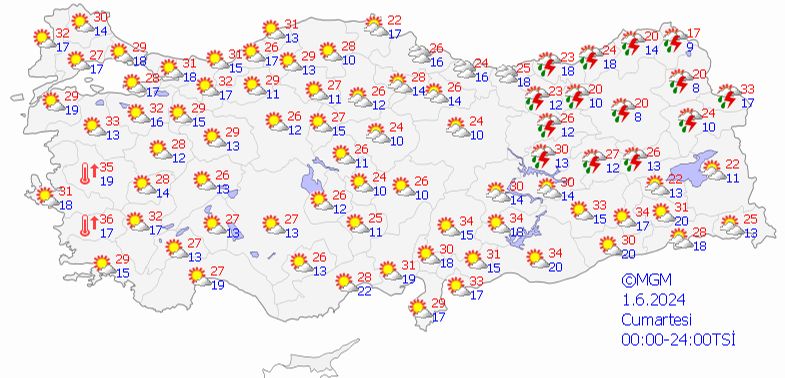 Meteoroloji 11 il için sarı kod verdi! Gök gürültülü sağanak geliyor Meteoroloji 11 il için sarı kod verdi! Gök gürültülü sağanak geliyor - 2. Resim
