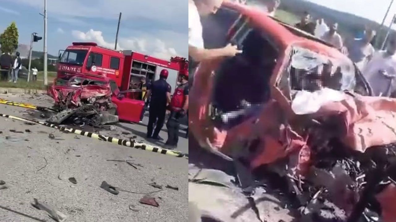 Sakarya'daki trafik kazasında yakınlarını kaybeden acılı adam kamyonu parçaladı - 1. Resim