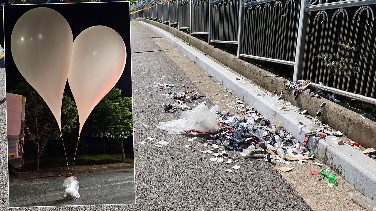 Pyongyang-Seul gerilimi! Çöp ve dışkı dolu 600 balon daha Güney Kore&#039;de
