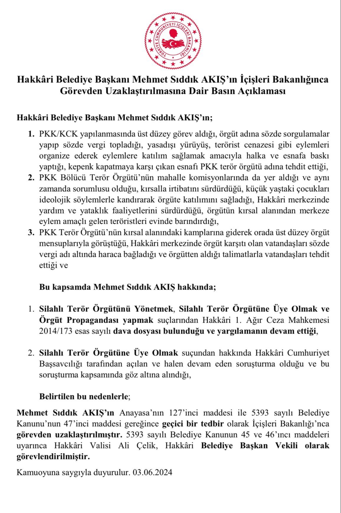 DEM'li belediye başkanı Mehmet Sıddık Akış gözaltına alındı! İçişlerinden açıklama: Suçu; PKK adına esnafı tehdit etmek DEM'li belediye başkanı gözaltına alındı! İçişlerinden açıklama: PKK adına esnafı tehdit etme suçu - 3. Resim