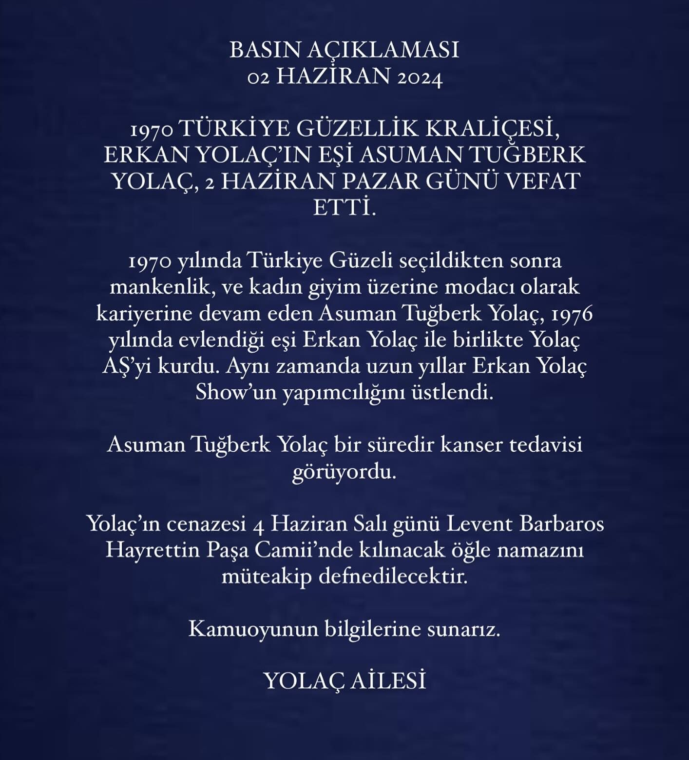 Erkan Yolaç’ın vefatından 17 gün sonra eşi Asuman Tuğberk hayatını kaybetti - 2. Resim