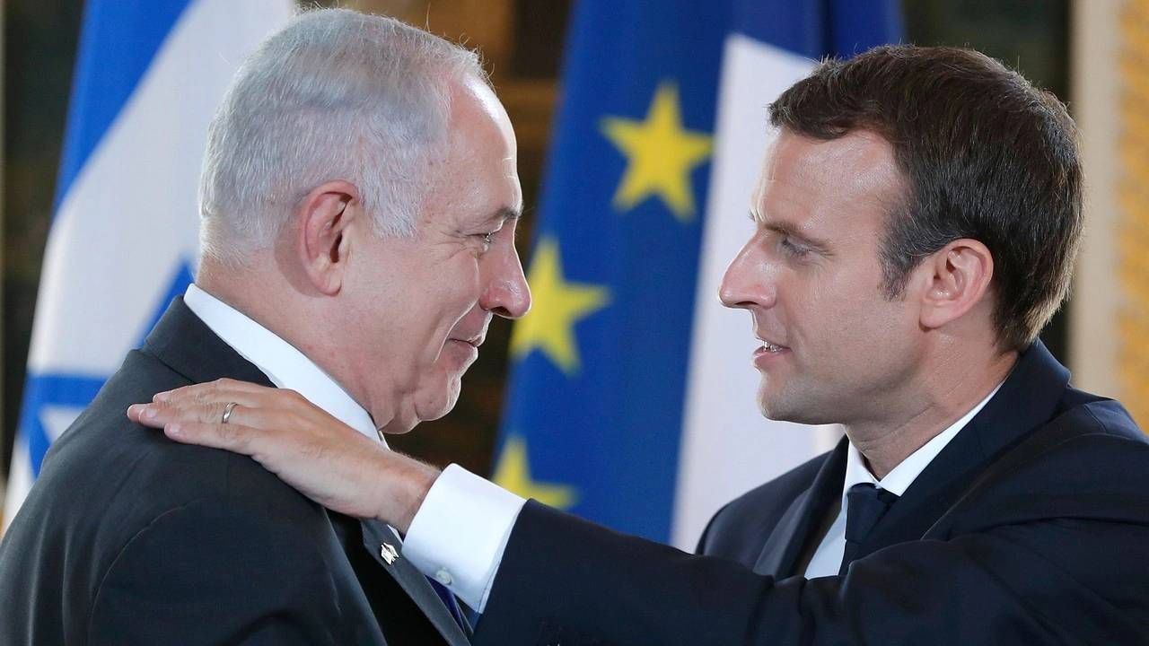 Netanyahu ile telefonda görüşen Macron: Filistinlilerin çektiği çile sona ermeli